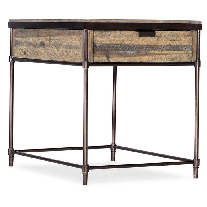 Commerce And Market - Saint Armand Rectangular End Table - Light Brown