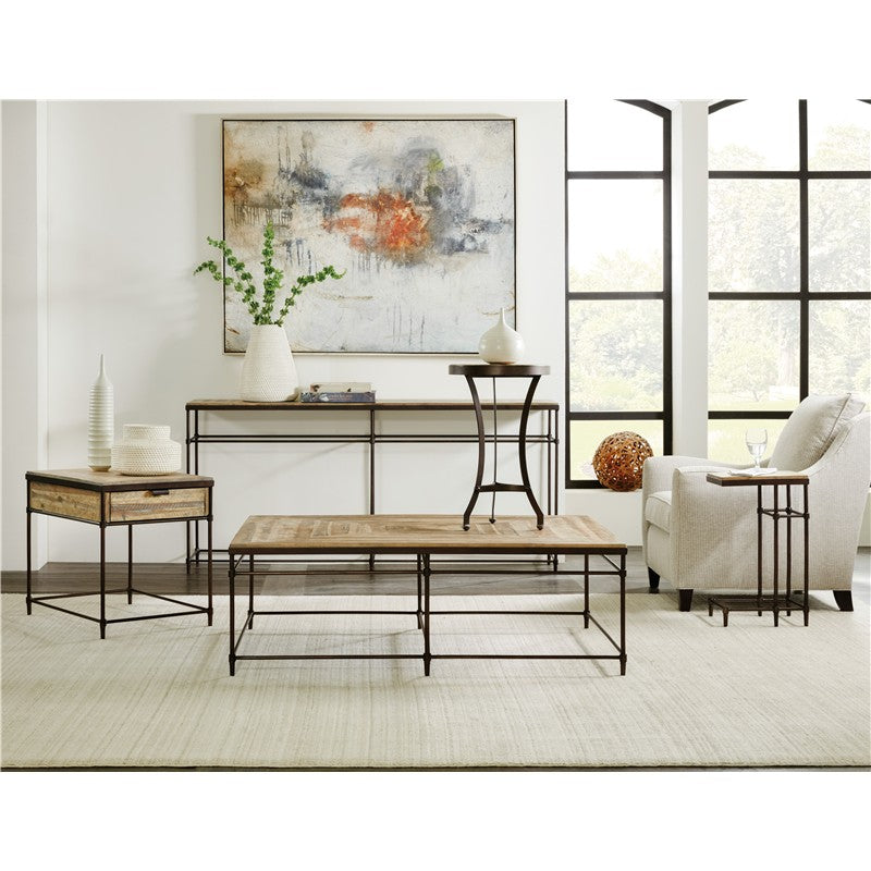 Commerce And Market - Saint Armand Rectangular End Table - Light Brown