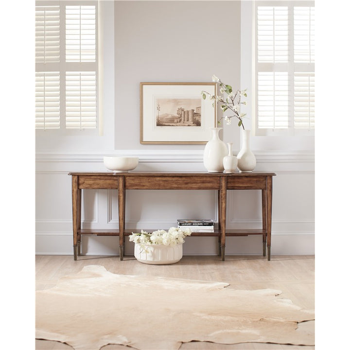 Commerce And Market - Skinny Console Table - Light Brown
