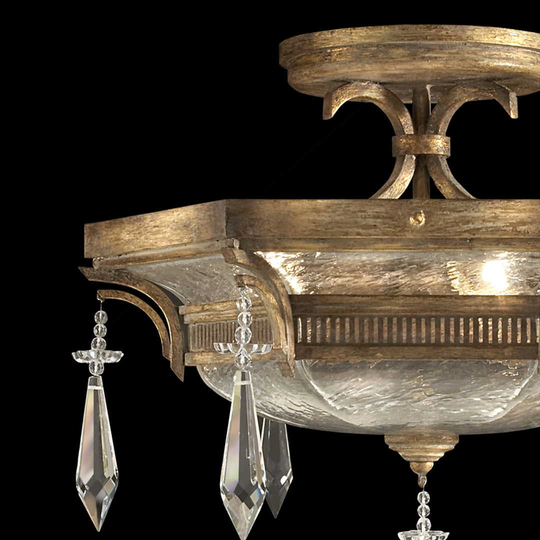 Monte Carlo 21" Round Semi-Flush Mount