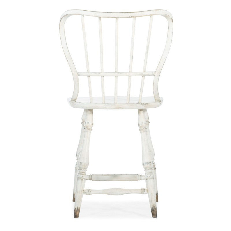 Ciao Bella - Spindle Back Counter Stool - White