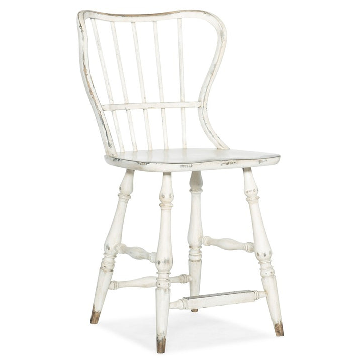 Ciao Bella - Spindle Back Counter Stool - White