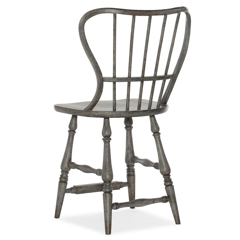 Ciao Bella - Spindle Back Counter Stool - Speckled Gray