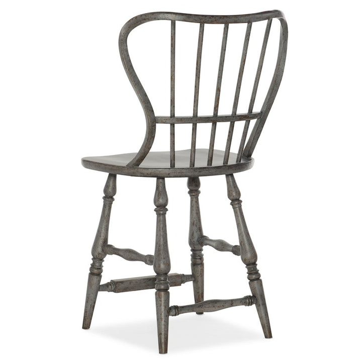 Ciao Bella - Spindle Back Counter Stool - Speckled Gray