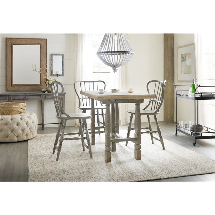 Ciao Bella - Spindle Back Counter Stool - Speckled Gray