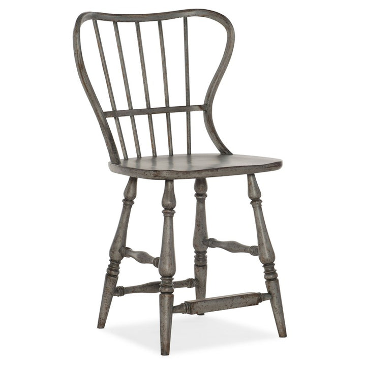 Ciao Bella - Spindle Back Counter Stool - Speckled Gray