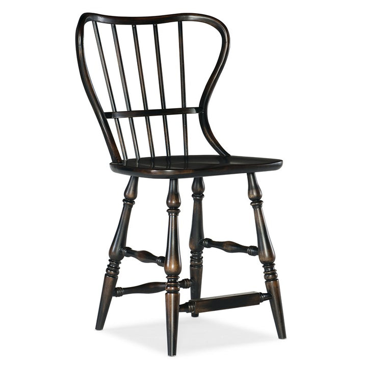 Ciao Bella - Spindle Back Counter Stool - Black