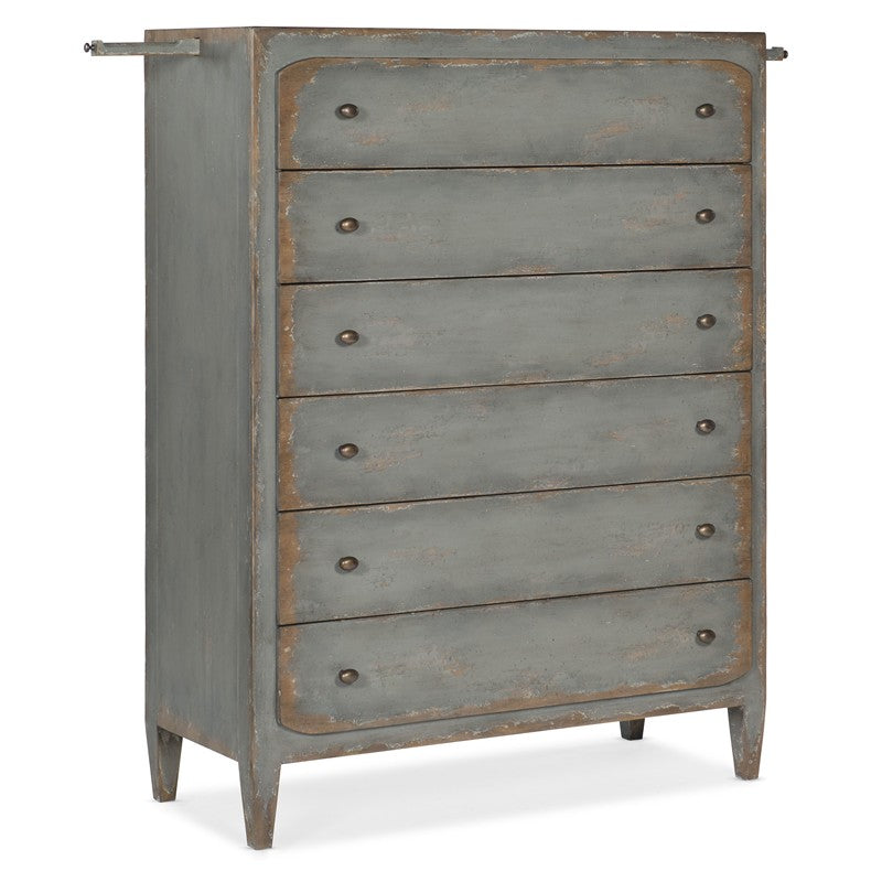 Ciao Bella - 6-Drawer Chest - Speckled Gray