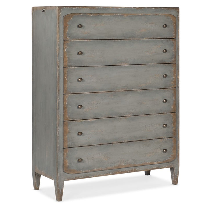 Ciao Bella - 6-Drawer Chest - Speckled Gray