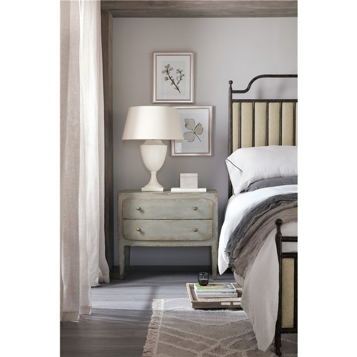 Ciao Bella - 2-Drawer Nightstand - Speckled Gray