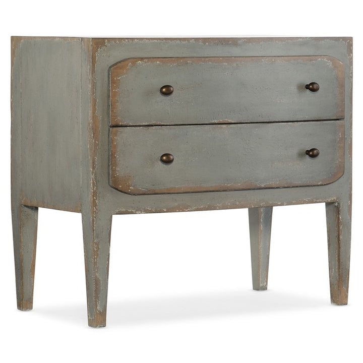 Ciao Bella - 2-Drawer Nightstand - Speckled Gray