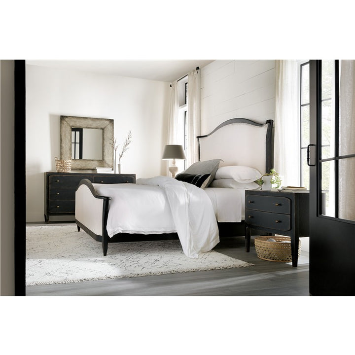 Ciao Bella - Queen Upholstered Bed - Black