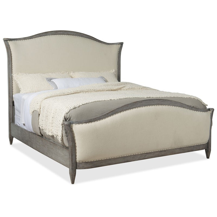 Ciao Bella - King Upholstered Bed - Speckled Gray