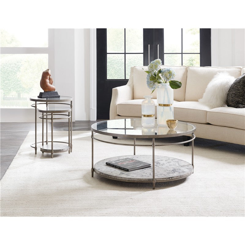 Commerce And Market - Round Cocktail Table - Metal