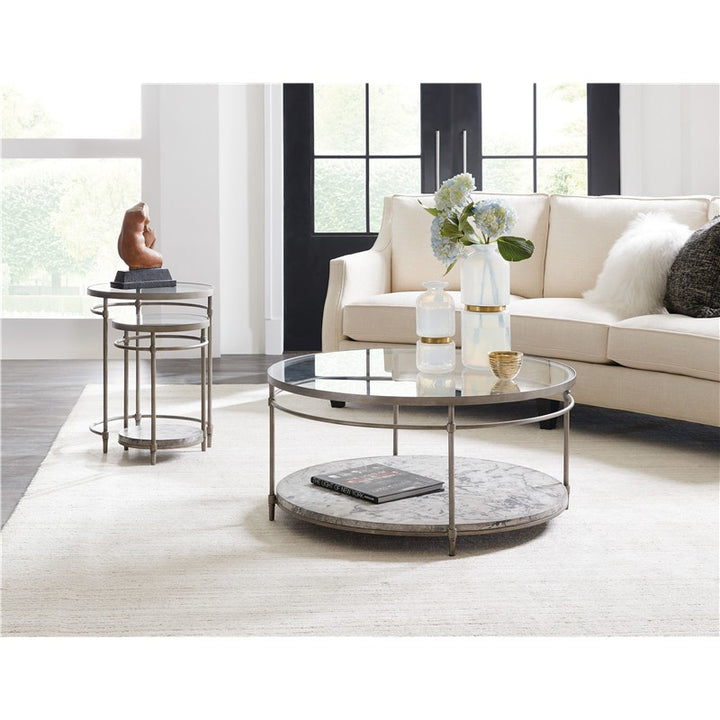 Commerce And Market - Round Cocktail Table - Metal