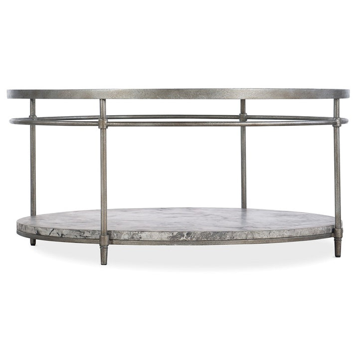 Commerce And Market - Round Cocktail Table - Metal