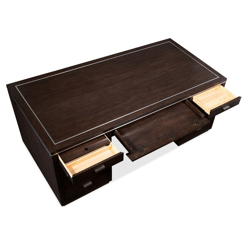 Work Your Way - House Blend Executive Desk - Dark Brown