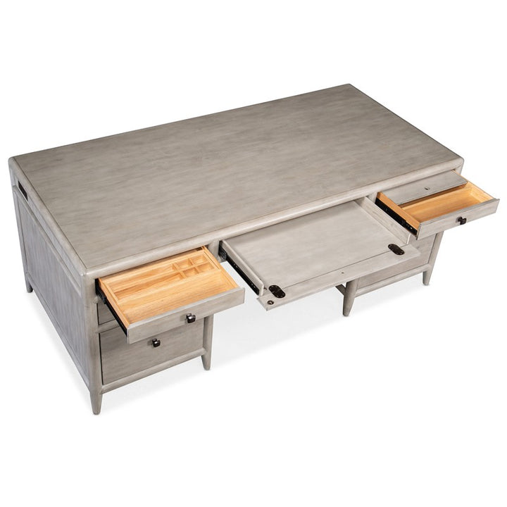 Burnham - Executive Desk - Gray