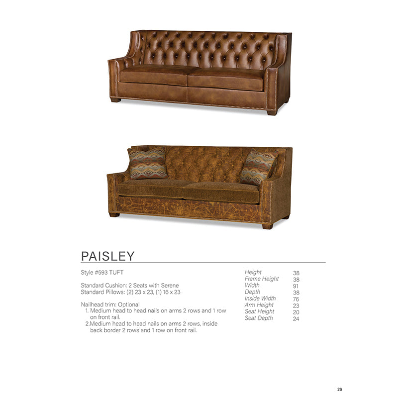 Paisley Tuft Sofa