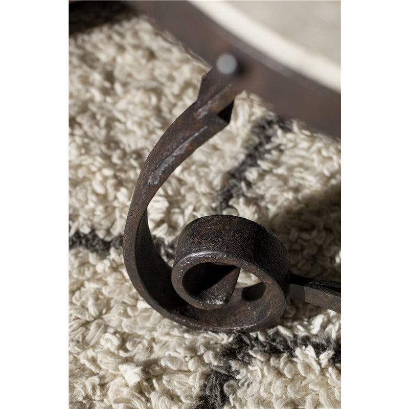 Hill Country - Luckenbach Metal And Stone End Table