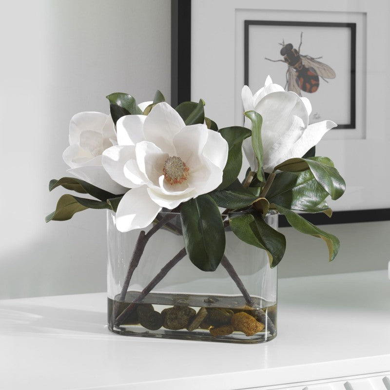 Middleton - Magnolia Flower Centerpiece - Green