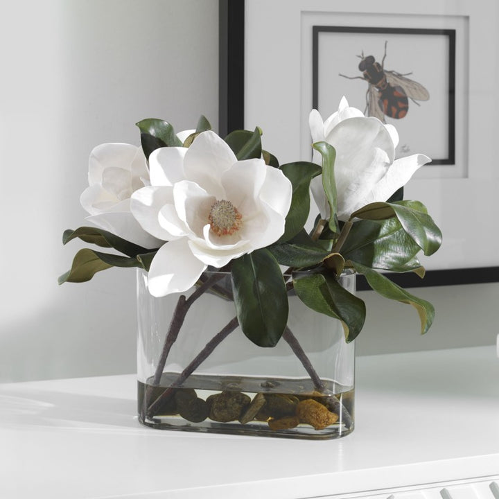 Middleton - Magnolia Flower Centerpiece - Green