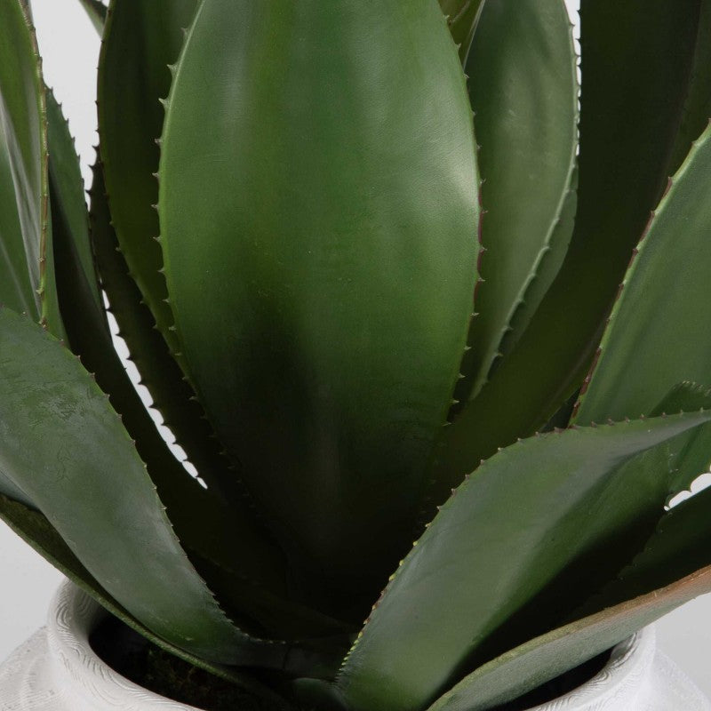 Tierra Agave - Centerpiece With Vase - White