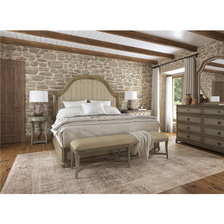 Alfresco - Lauro King Panel Bed With Metal