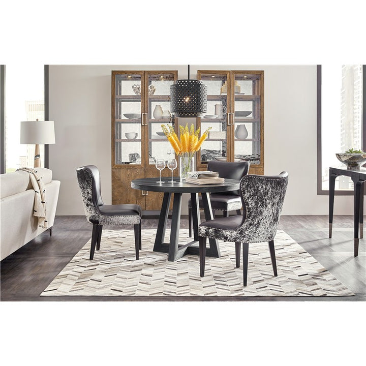 Chapman - Shou Sugi Ban Petite Round Dining Table