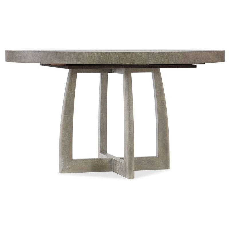Affinity - 48" Round Pedestal Dining Table With 1-18" Leaf