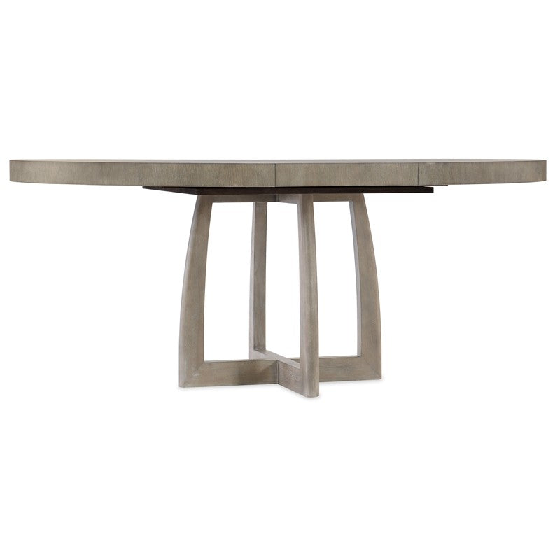 Affinity - 48" Round Pedestal Dining Table With 1-18" Leaf