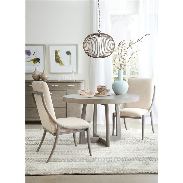 Affinity - 48" Round Pedestal Dining Table With 1-18" Leaf