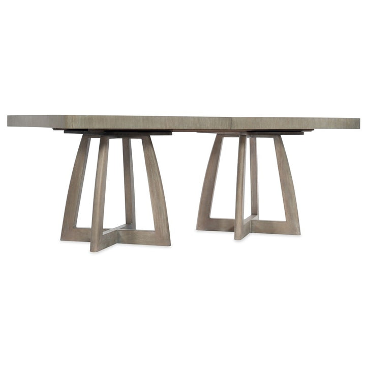 Affinity - 78" Rectangle Pedestal Dining Table With 2-18" Leaves
