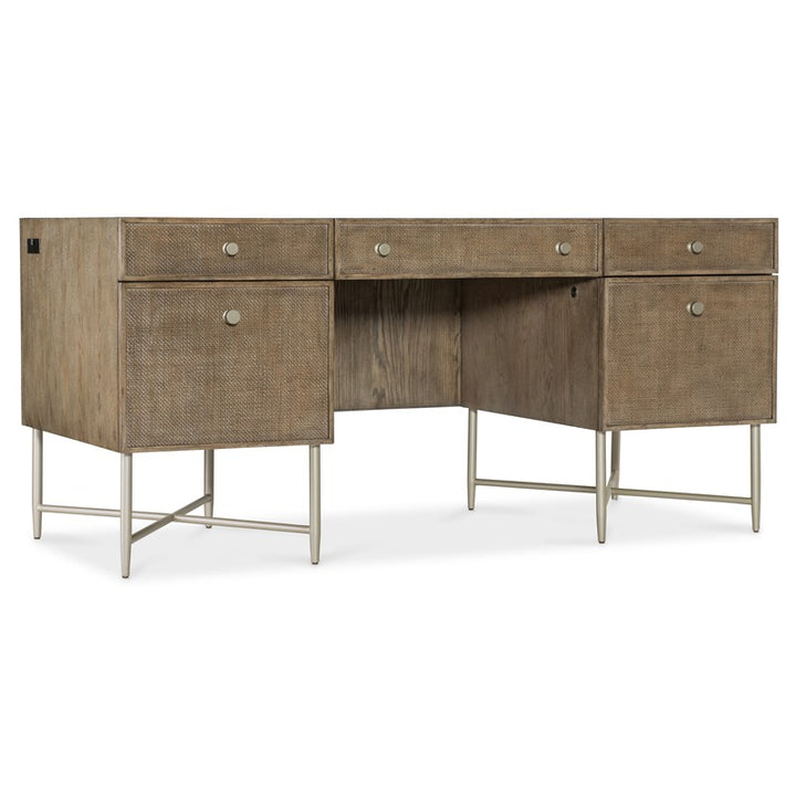 Sonnet - Sonnet Executive Desk - Dark Gray
