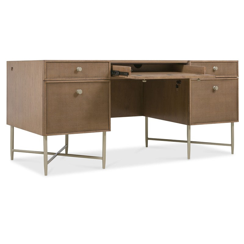 Sonnet - Sonnet Executive Desk - Dark Gray