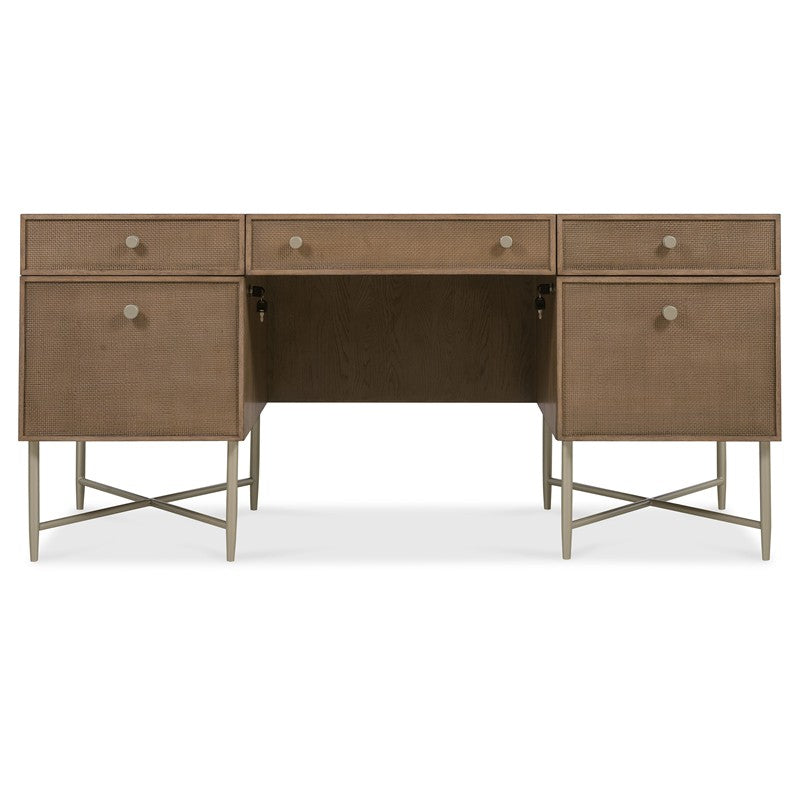 Sonnet - Sonnet Executive Desk - Dark Gray