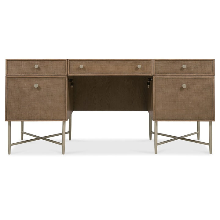 Sonnet - Sonnet Executive Desk - Dark Gray