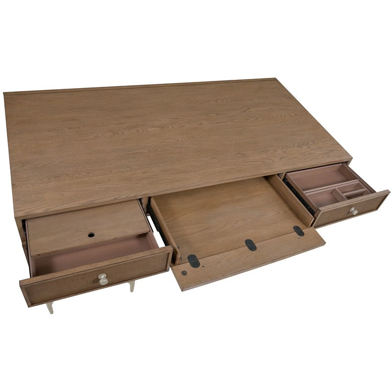 Sonnet - Sonnet Executive Desk - Dark Gray