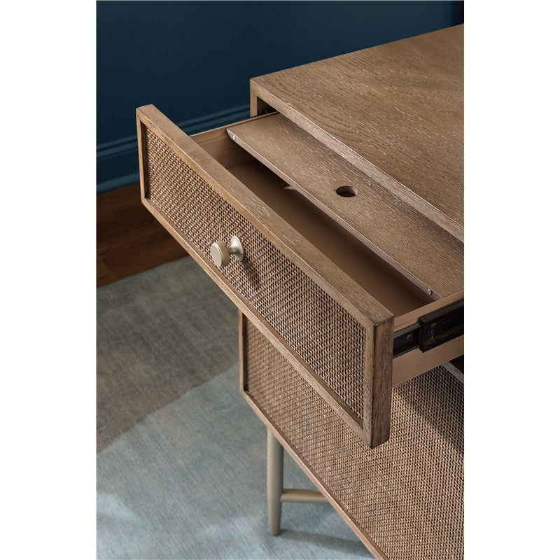 Sonnet - Sonnet Executive Desk - Dark Gray