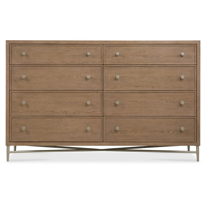 Sonnet - Eight-Drawer Dresser - Dark Gray