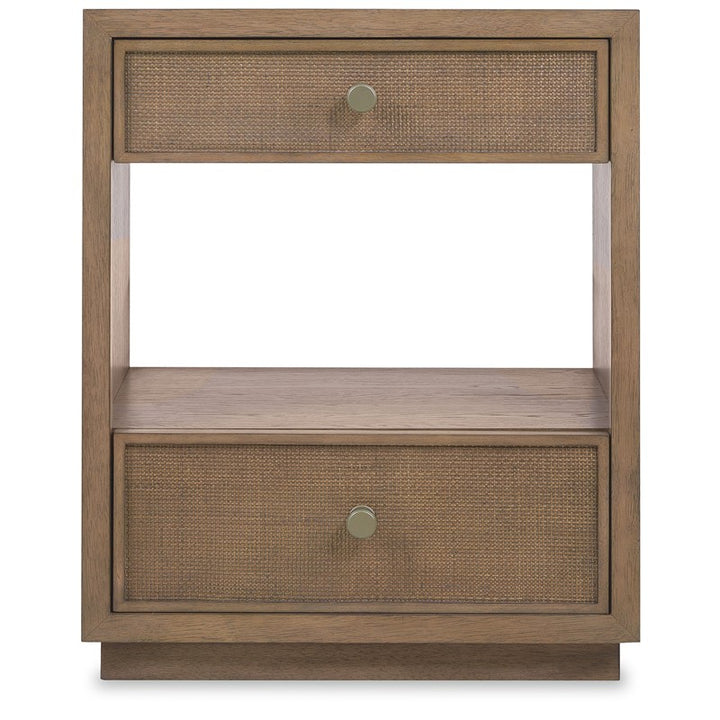 Sonnet - Two-Drawer Nightstand - Dark Gray