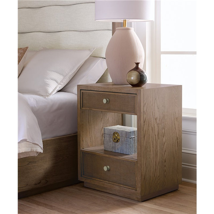 Sonnet - Two-Drawer Nightstand - Dark Gray