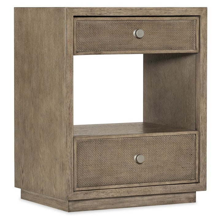 Sonnet - Two-Drawer Nightstand - Dark Gray