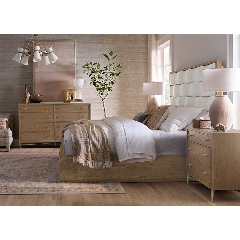 Sonnet - Three-Drawer Nightstand - Dark Gray