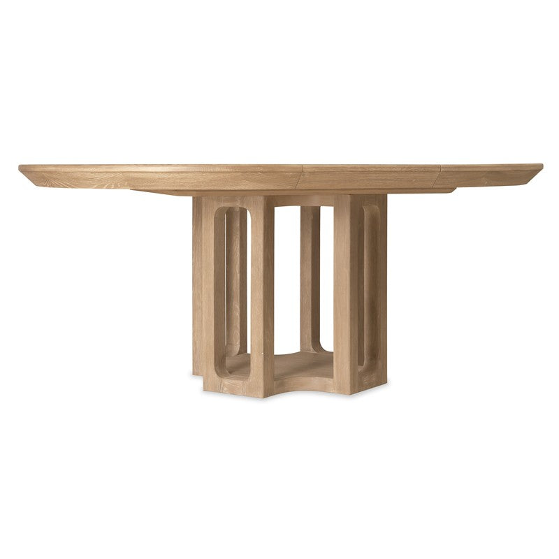 Banyon Bay - Round Dining Table With One 18" Leaf - Light Brown