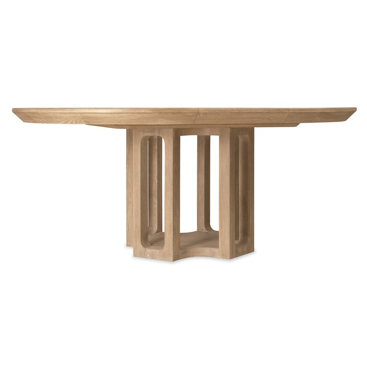 Banyon Bay - Round Dining Table With One 18" Leaf - Light Brown