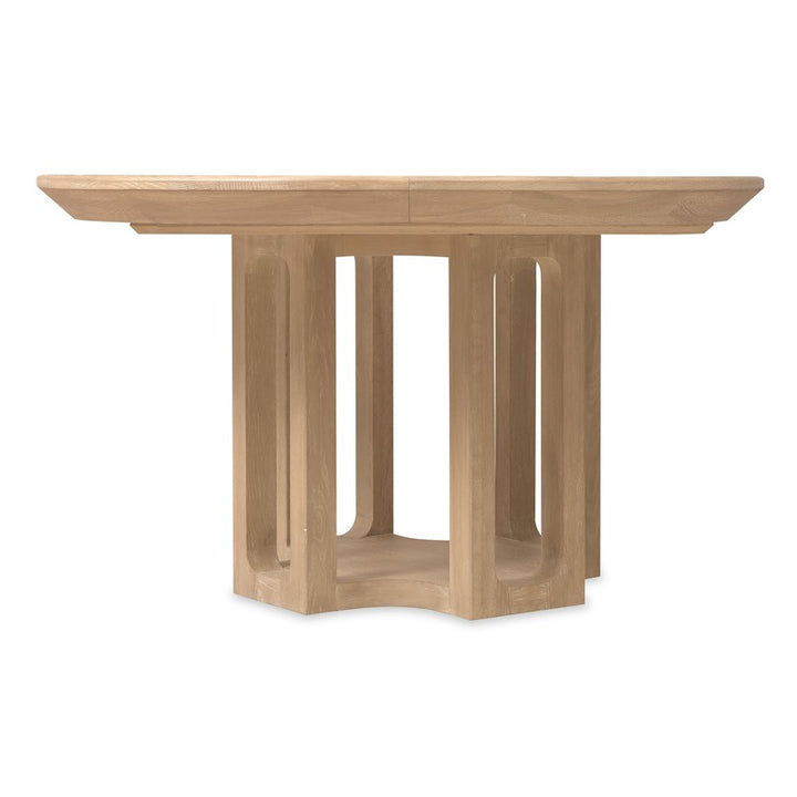 Banyon Bay - Round Dining Table With One 18" Leaf - Light Brown