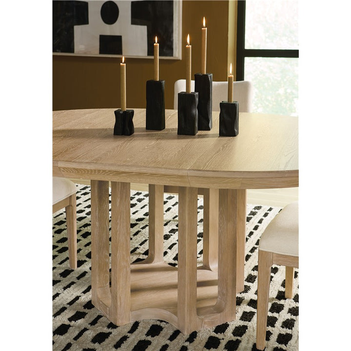 Banyon Bay - Round Dining Table With One 18" Leaf - Light Brown