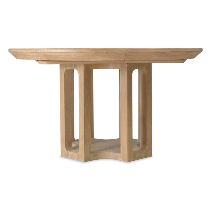 Banyon Bay - Round Dining Table With One 18" Leaf - Light Brown