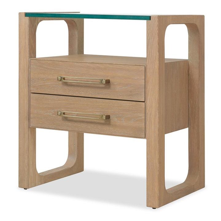Banyon Bay - Two Drawer Nightstand - Desert Oak